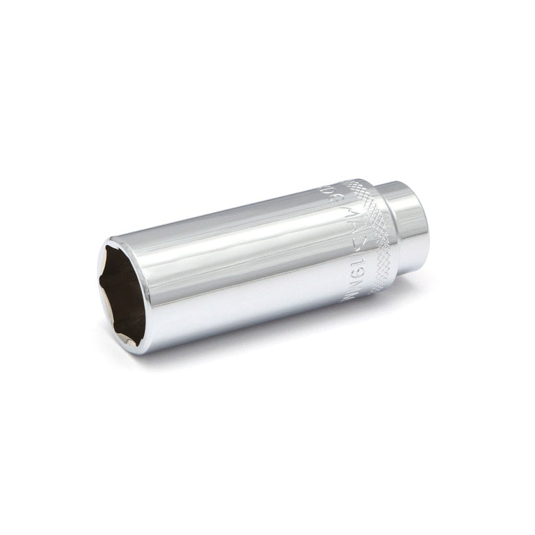 3/8" Drive Deep Socket 19mm - 6-PT.