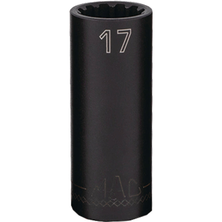 3/8" Drive Deep Spherical Impact Socket - 17mm