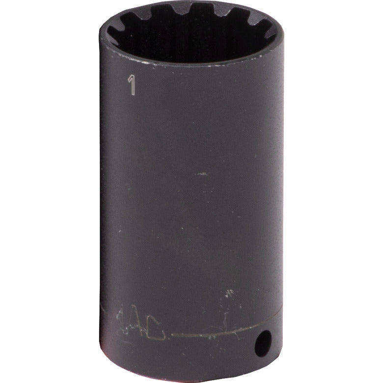 3/8" Drive Deep Spherical Impact Socket - 1"