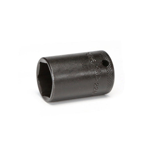3/8" Drive Metric Intermediate Impact Socket 22mm - 6-PT.