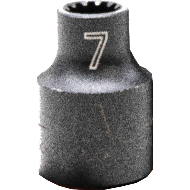 3/8" Drive Deep Spherical Impact Socket - 7mm