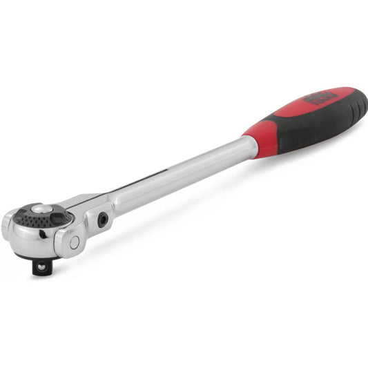 3/8" Drive Bi-Material Swivel-Head Ratchet - 11"