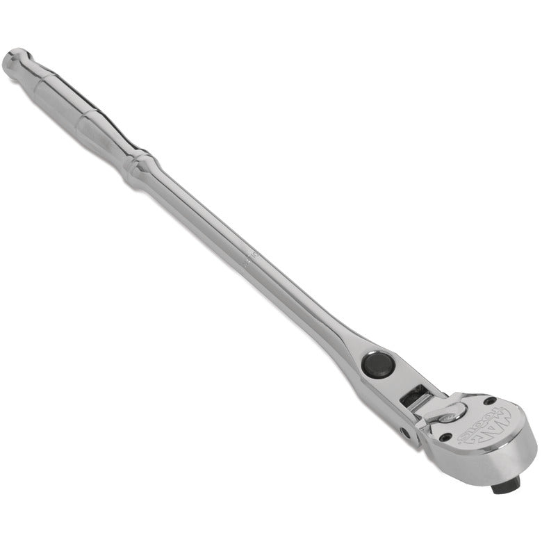 3/8" Drive Axis 90-Tooth Locking Flex-Head Metal-Handle Ratchet - 13"