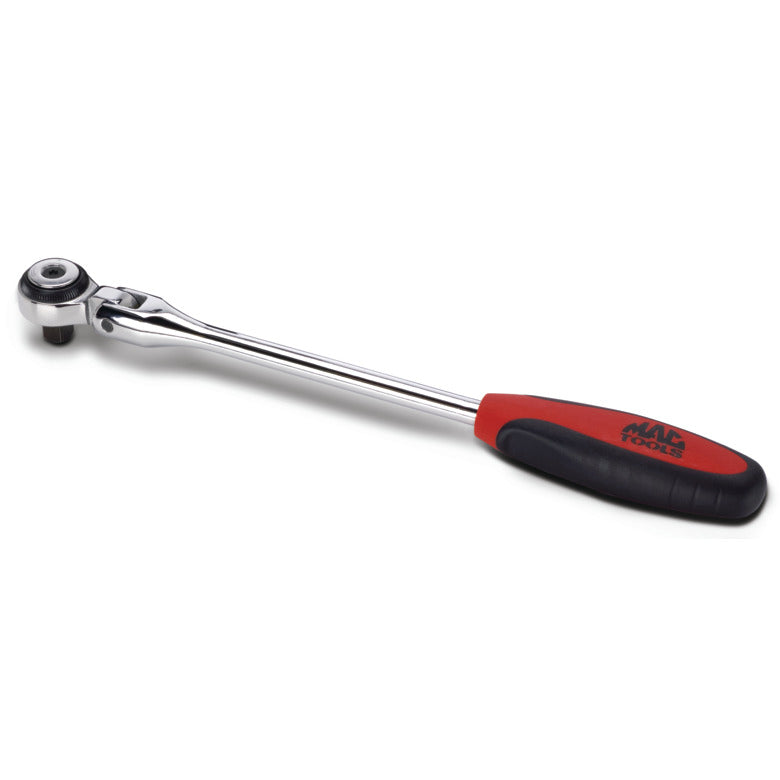 3/8" Drive Bi-Material Round-Head Flex Ratchet - 10"