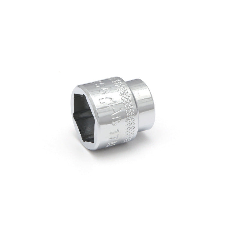 3/8" Drive Super-Short Socket 17mm - 6-PT.