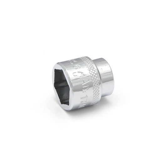 3/8" Drive Super-Short Socket 17mm - 6-PT.