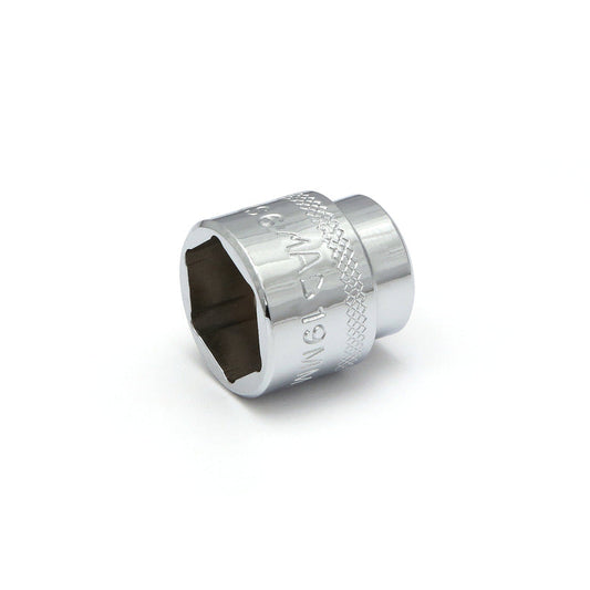 3/8" Drive Super-Short Socket 19mm - 6-PT.