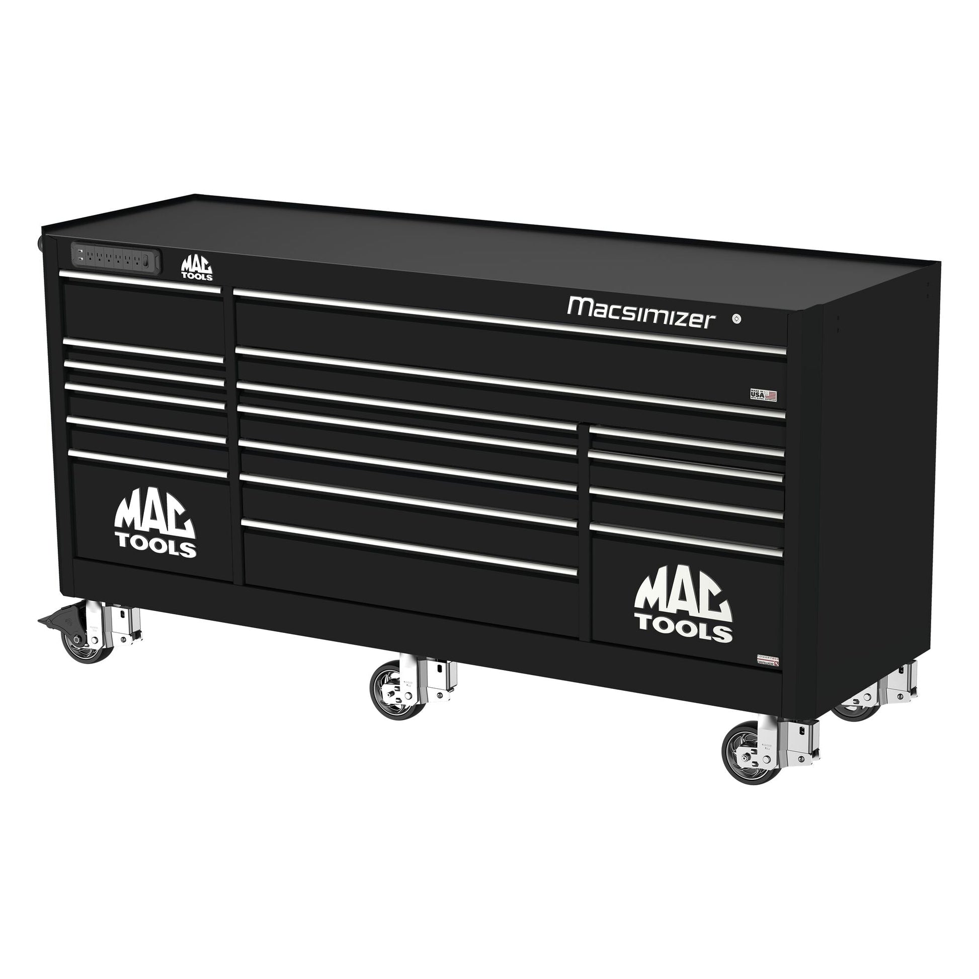 Macsimizer® 17-Drawer Workstation - Galaxy Black