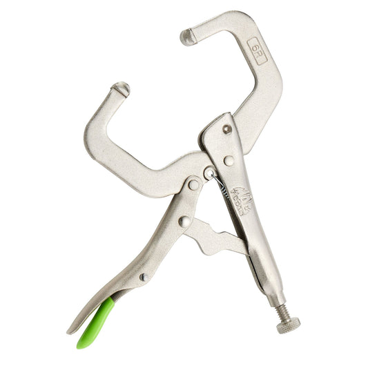 6" C-Clamp Trigger Release Locking Pliers - Green