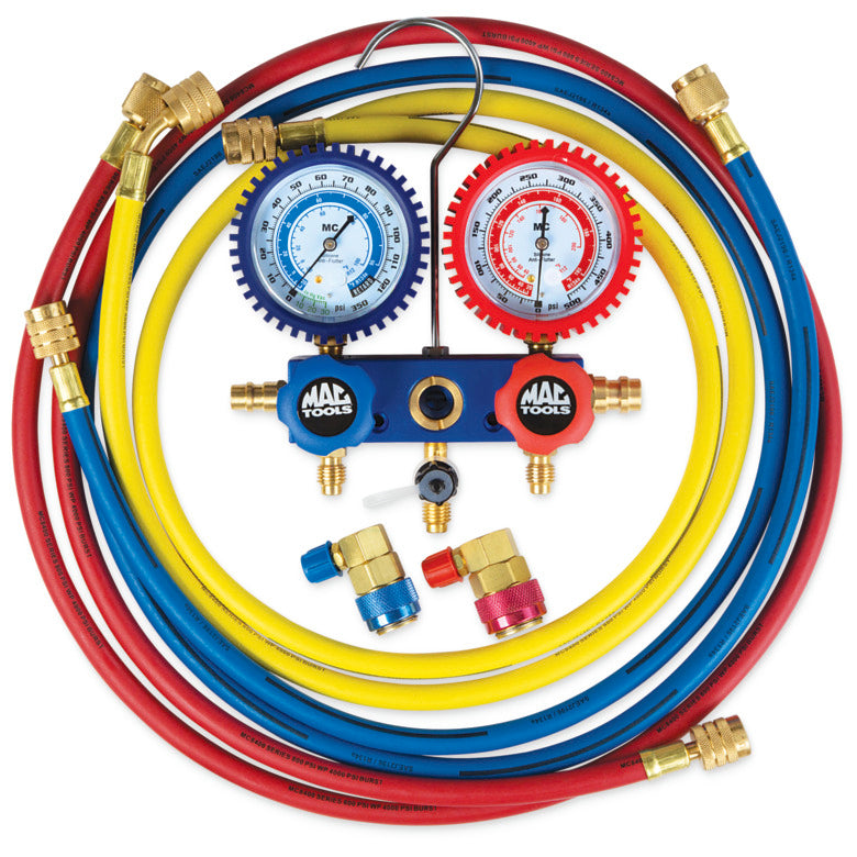 R134a Aluminum Manifold Gauge Set - 60" Hose