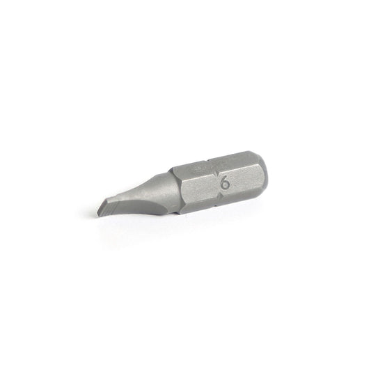 1/4" Hex Drive Slotted Bit 1" - 6mm