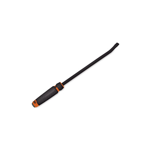 Capped Comfort-Handle 3/8" Curved-Head Pry Bar 17" Orange