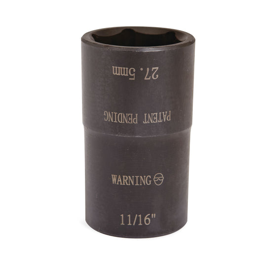 1/2” Drive Dual-Sided Lug Nut Chrome Cap Buster Socket - 1-1/16 x 27.5mm