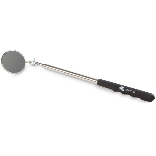 Telescoping Roound Extra-Long Magnifying Inspection Mirror - 2-1/4"