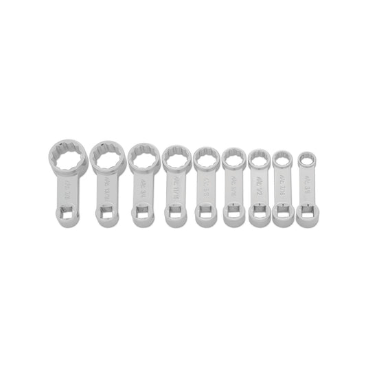 9-PC. 3/8" Drive SAE Box End Torque Adapter Set - 12-PT.