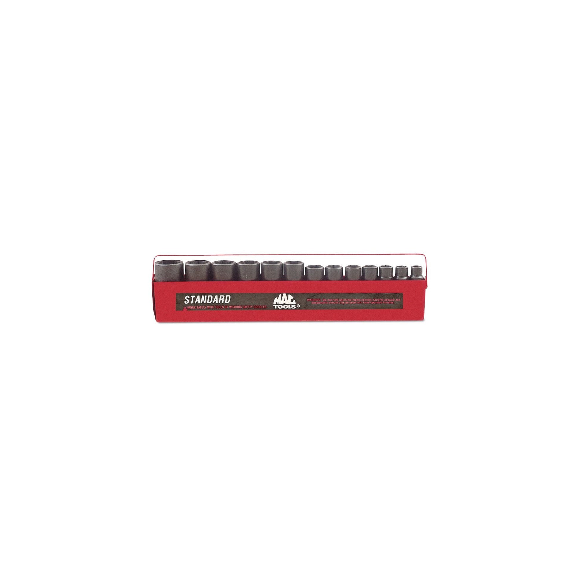 13-PC. 1/2" Drive SAE Deep Impact Socket Set - 6-PT.