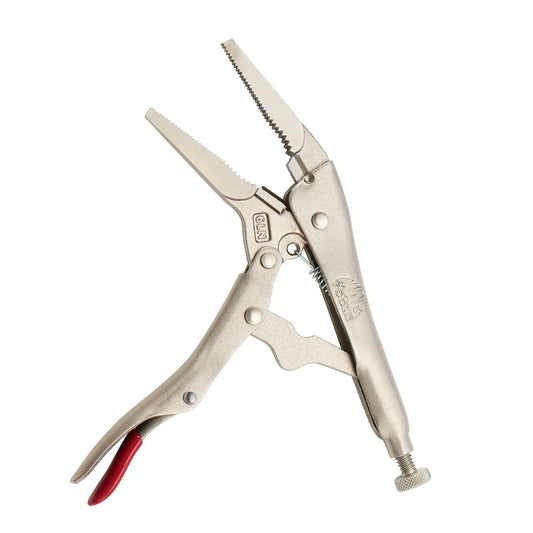 6" Long Nose Trigger Release Locking Pliers - Red