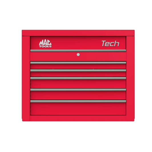 Tech™ Series 5-Drawer Top Chest - Firebrick Red