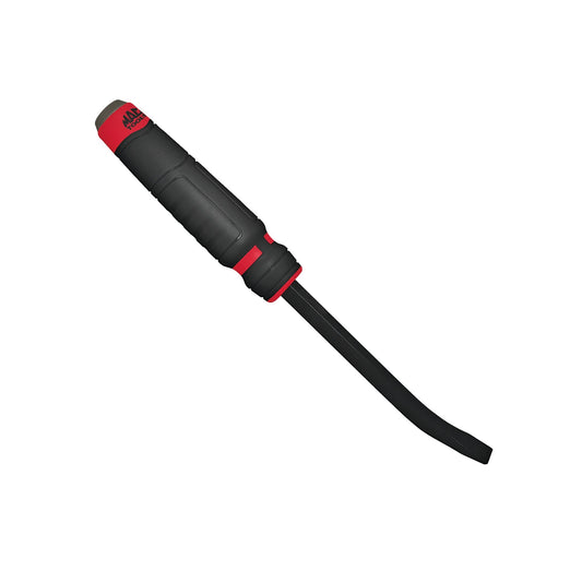 Capped Comfort-Handle 3/8" Curved-Head Pry Bar 12" Red