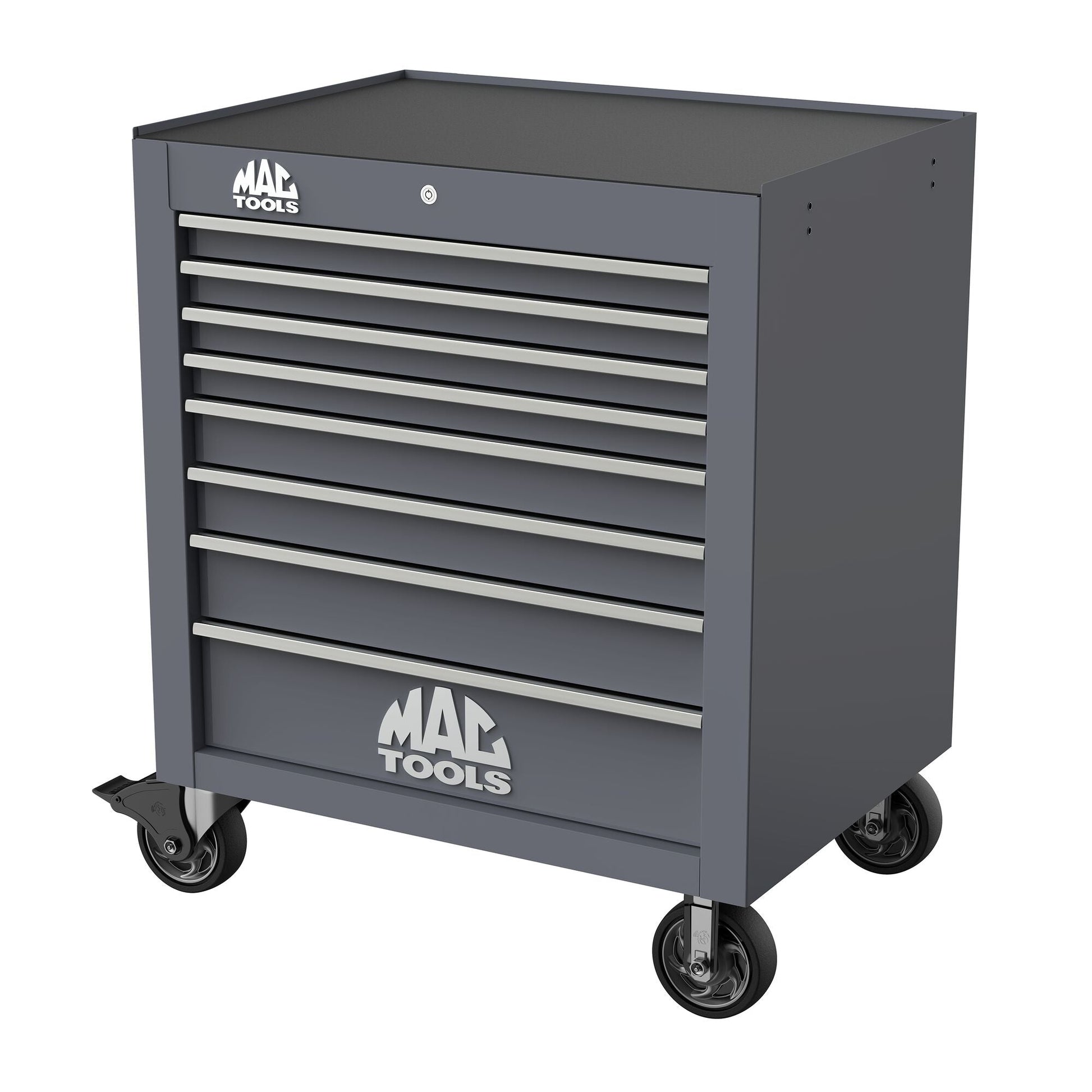 Tech™ Series 8-Drawer Workstation - Carbon Gray