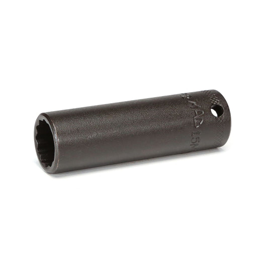 3/8" Drive Deep Impact Socket 15mm - 12-PT.