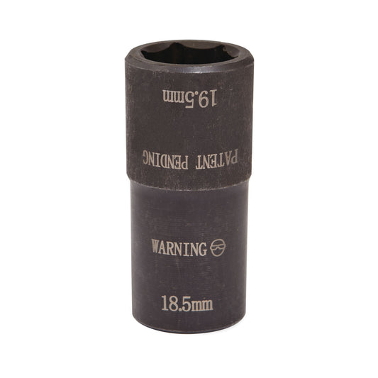 1/2" Drive 18.5mm/19.5mm Chrome-Capped Lug Nut Flip Socket