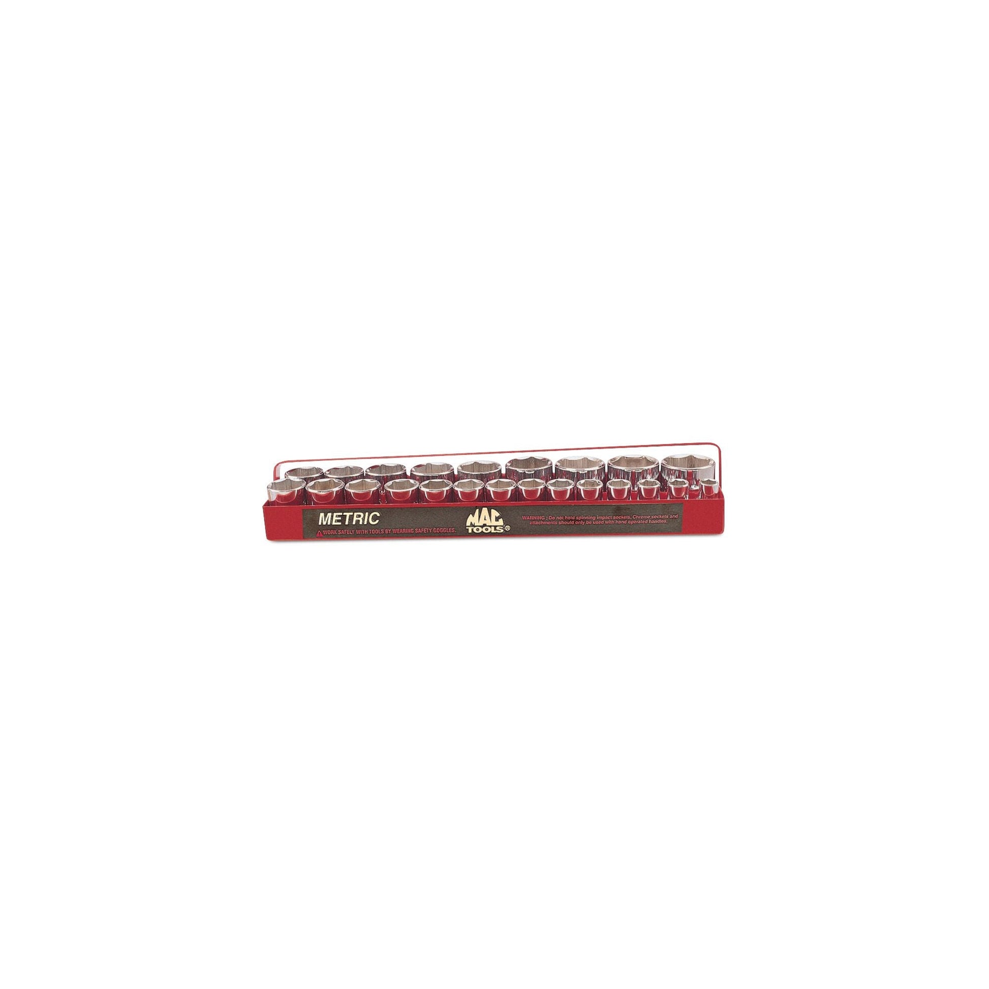 23-PC. 1/2" Drive Metric Socket Set - 6-PT.