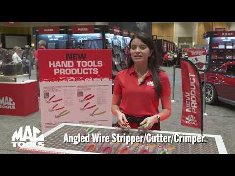 Angled Wire Crimper/Cuter/Stripper - Red