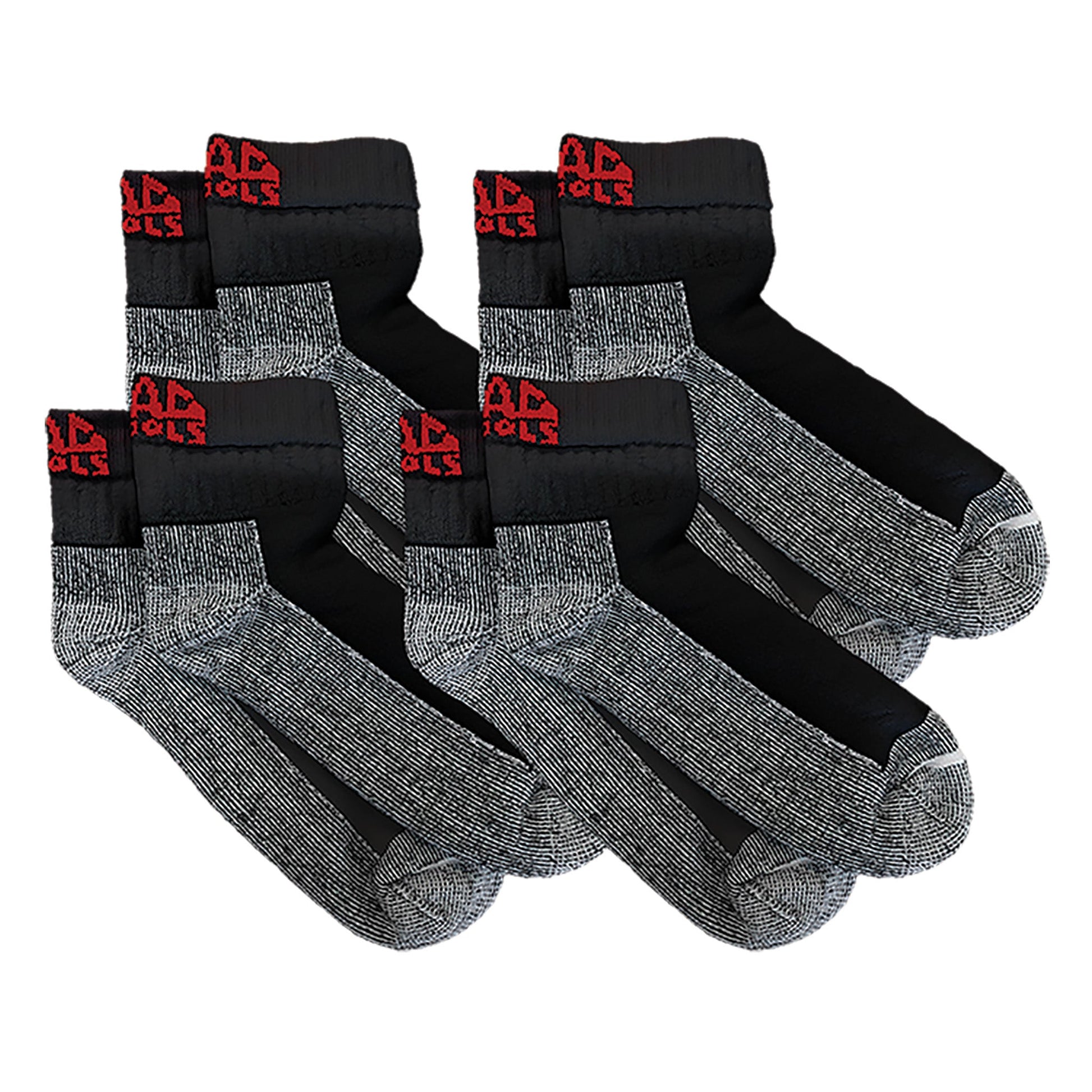 Mac Tools 4PK Black Ankle Socks