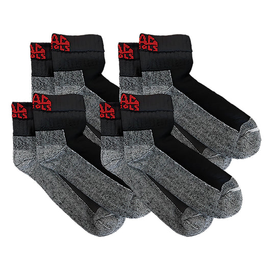 Mac Tools 4PK Black Ankle Socks